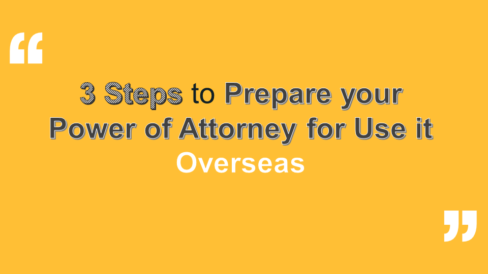prepare a Power of Attorney