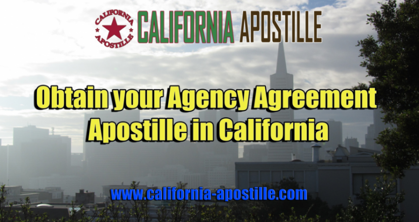 California Agency Agreement Apostille