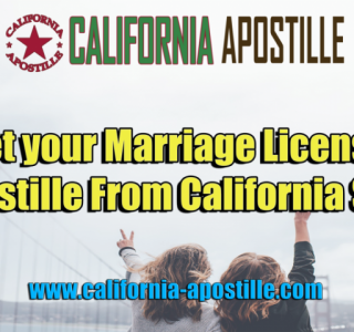 Apostille Marriage License California