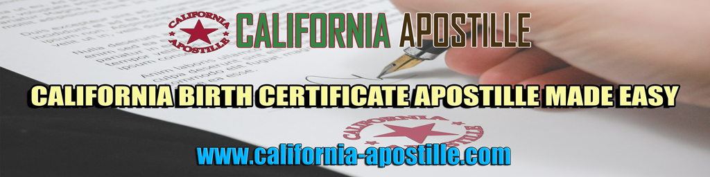 birth certificate apostille california