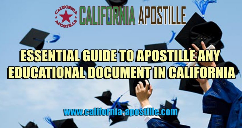 Apostille Educational Document in California